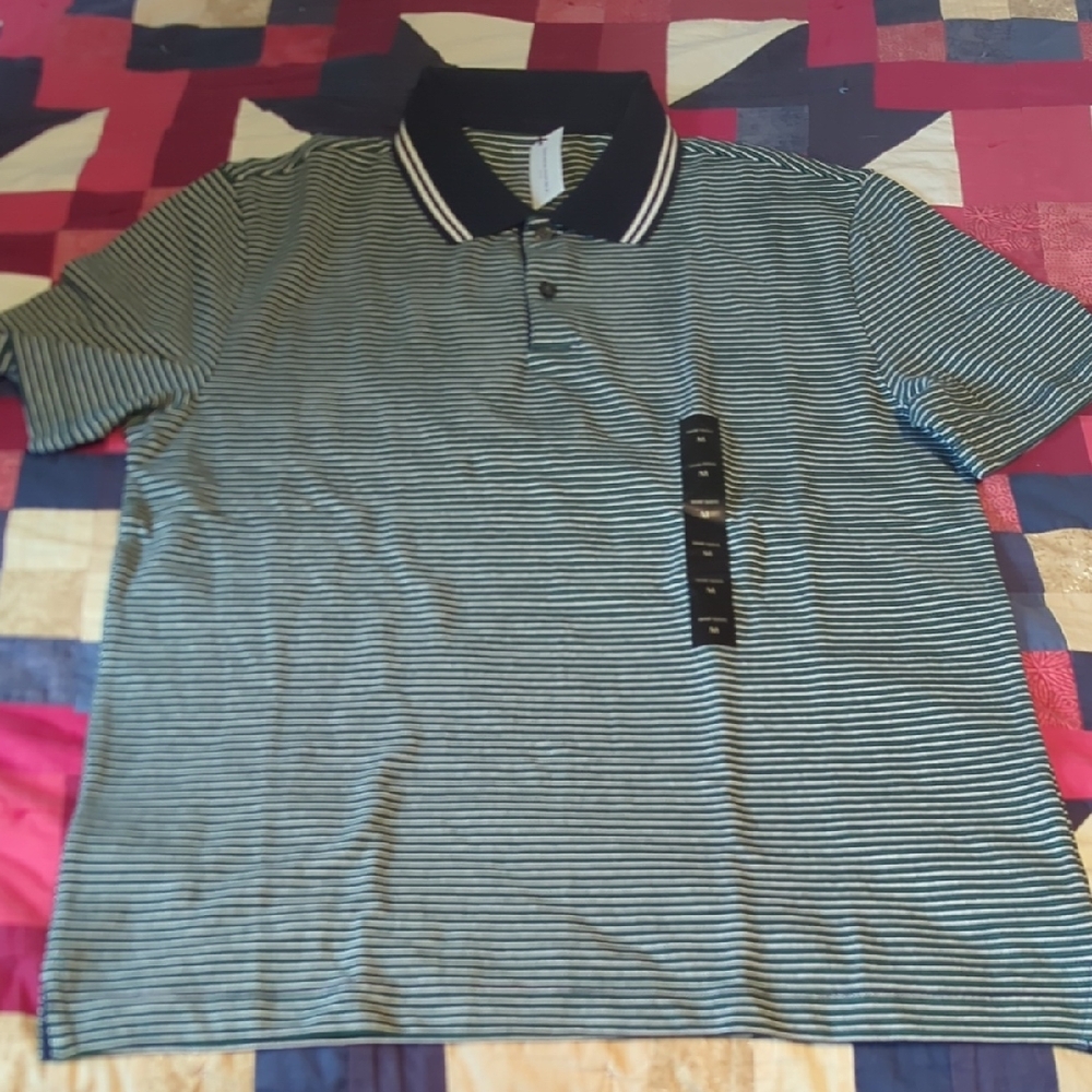 Banana Republic Black and White Polo Shirt (NWT)